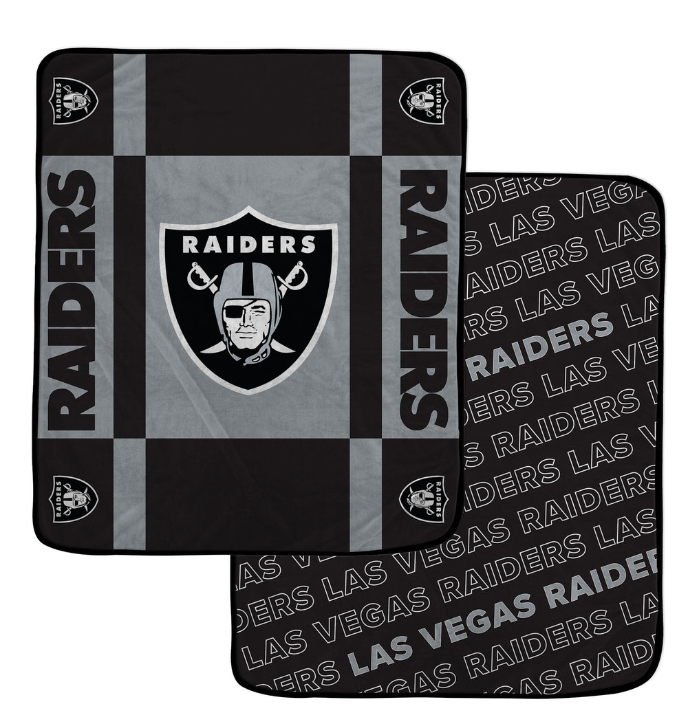 Las Vegas Raiders Reversible Fleece Blanket - NFL