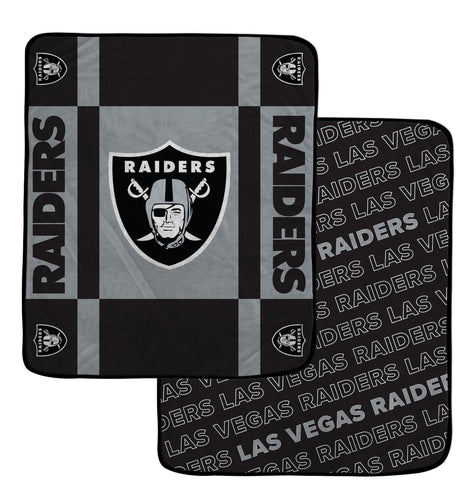 Las Vegas Raiders Reversible Fleece Blanket - NFL