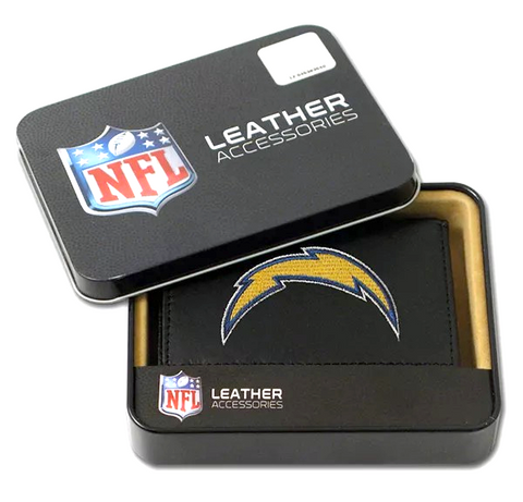Los Angeles Chargers Embroidered Trifold Wallet - NFL