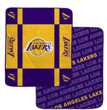 Los Angeles Lakers Reversible Fleece Blanket - NBA