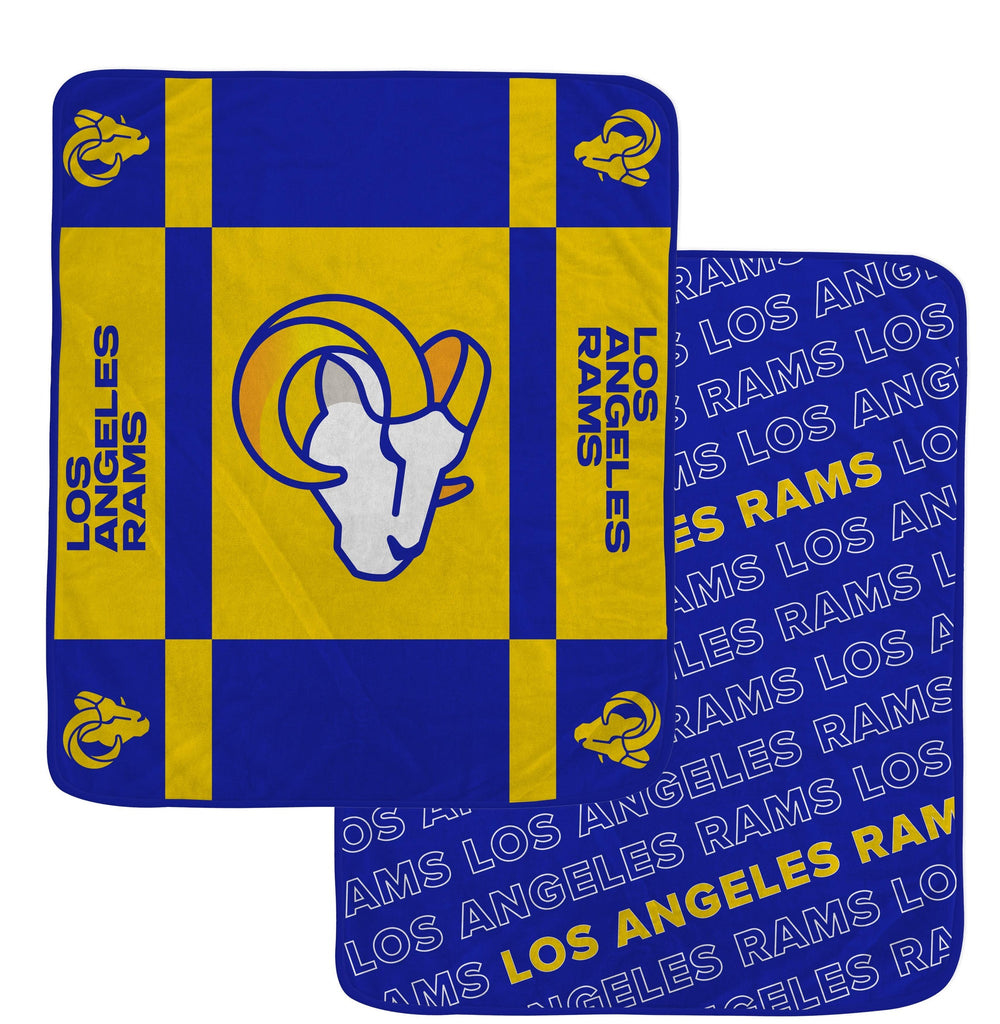 Los Angeles Rams Reversible Fleece Blanket - NFL