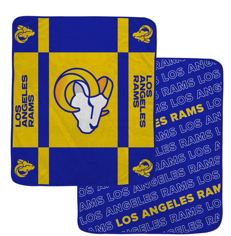 Los Angeles Rams Reversible Fleece Blanket - NFL