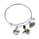 Los Angeles Rams 3-Charm Bangle Bracelet - NFL