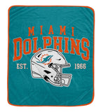 Miami Dolphins Ultra Soft Fleece Travel Blanket - NFL
