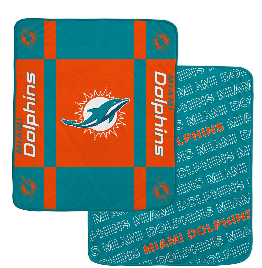 Miami Dolphins Reversible Fleece Blanket - NFL