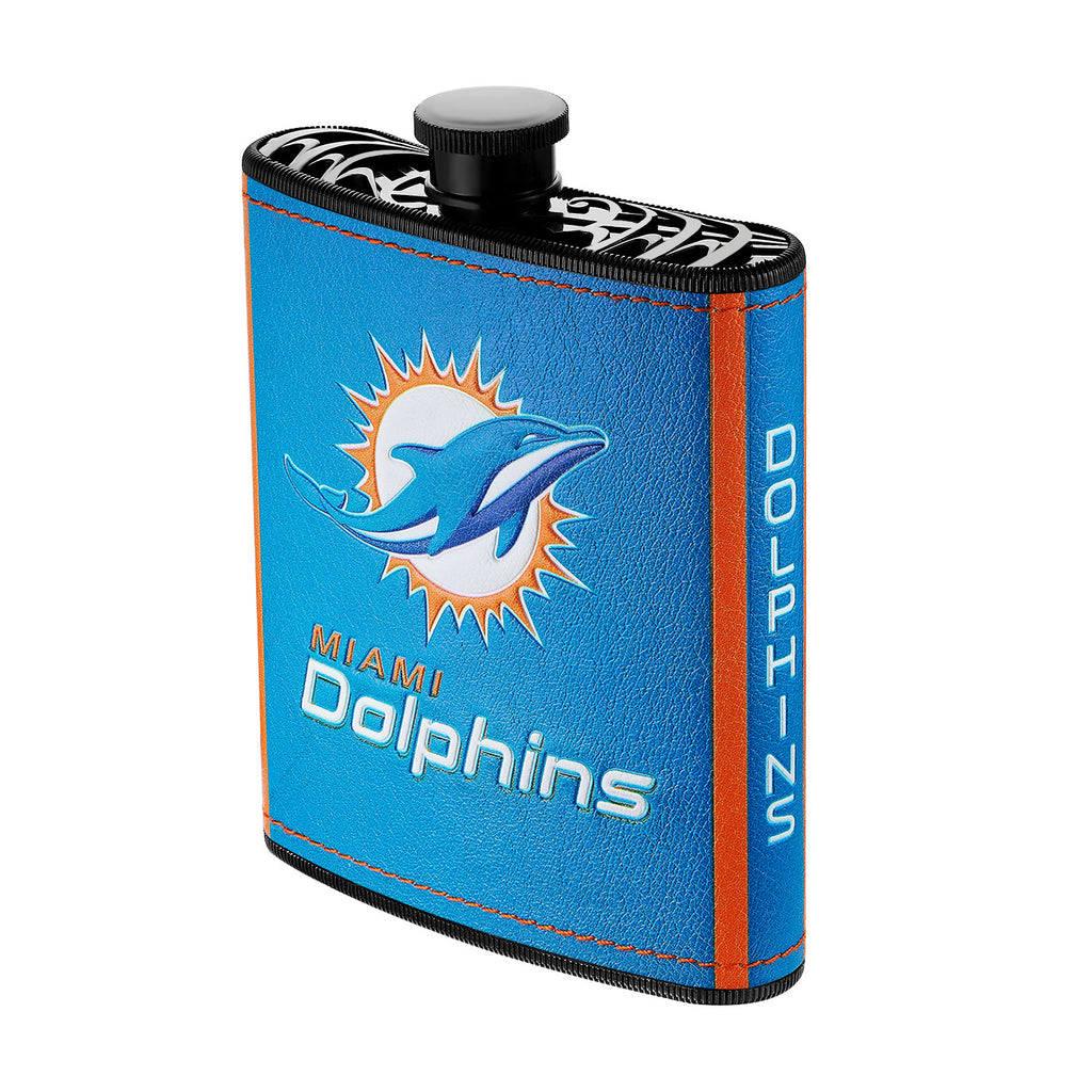 Miami Dolphins 7oz Plastic Hip Flask - NFL