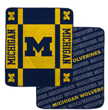 Michigan Wolverines Reversible Fleece Blanket - NCAA