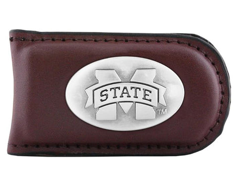 Mississippi State Bulldogs Leather Money Clip  - NCAA