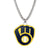Milwaukee Brewers Pendant Chain Necklace - MLB
