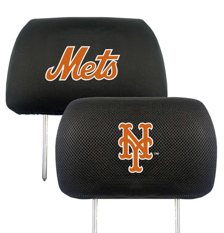 New York Mets Embroidered Headrest Covers - MLB