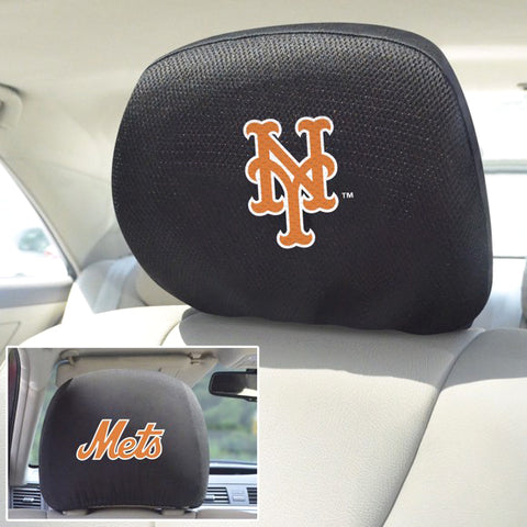 New York Mets Embroidered Headrest Covers - MLB