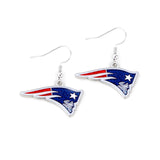 New England Patriots Glitter Logo Earrings - NFL