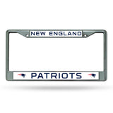New England Patriots Chrome License Plate Frame - NFL