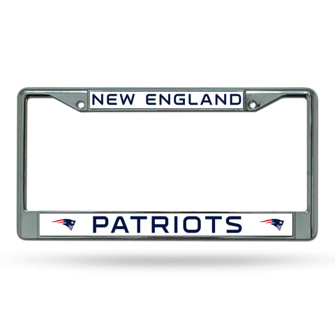 New England Patriots Chrome License Plate Frame - NFL