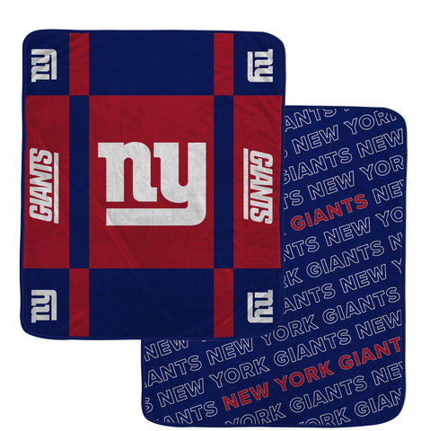 New York Giants Reversible Fleece Blanket - NFL