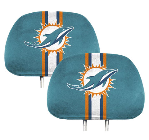 Miami Dolphins Printed Headrest Covers - NFL