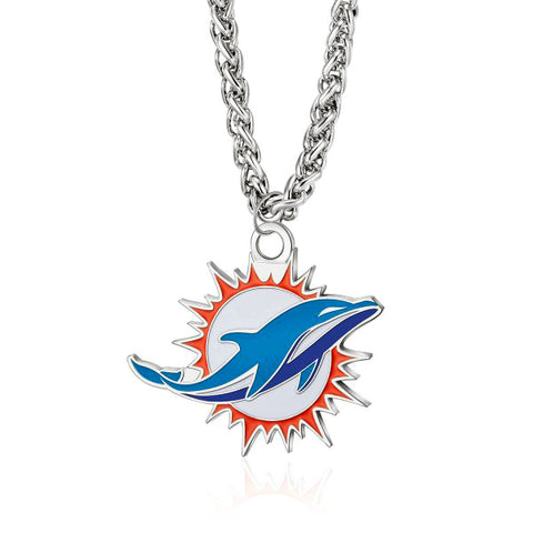 Miami Dolphins Pendant Chain Necklace - NFL