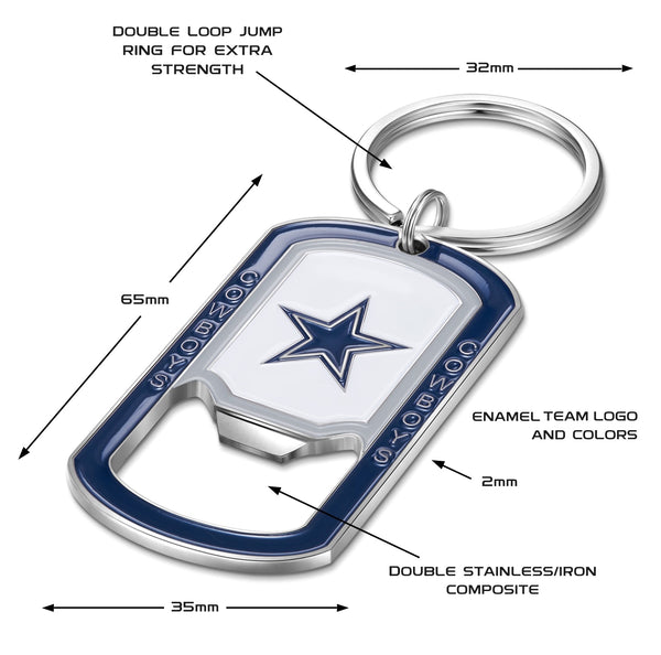 Officially Licensed NFL Team Merchandise. Bottle Opener Key Chain - NFL ...