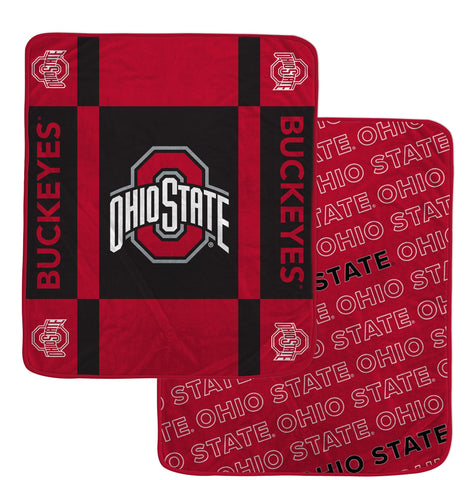 Ohio State Buckeyes Reversible Fleece Blanket - NCAA