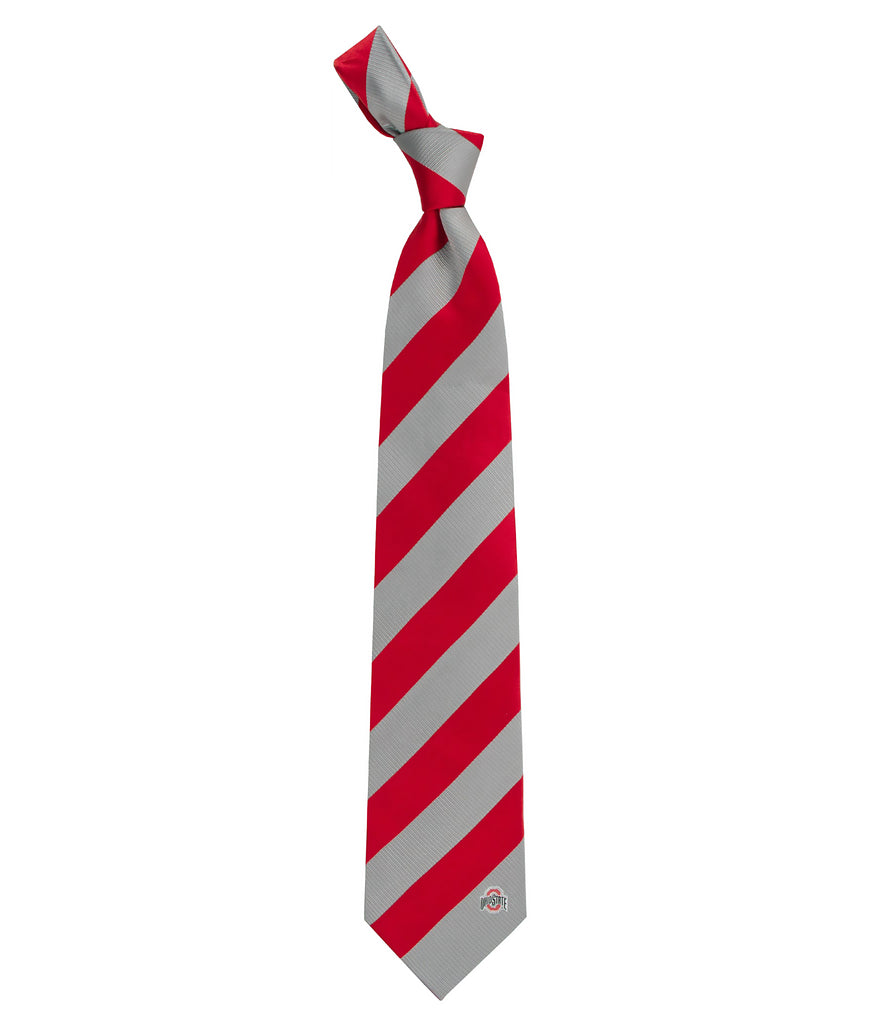 Ohio State Buckeyes Regimental Stripe Necktie - NCAA