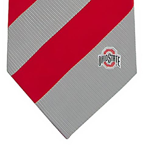 Ohio State Buckeyes Regimental Stripe Necktie - NCAA