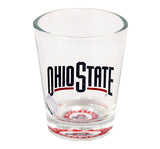 Ohio State Buckeyes Bullseye Bottom Print Shot Glass - NCAA
