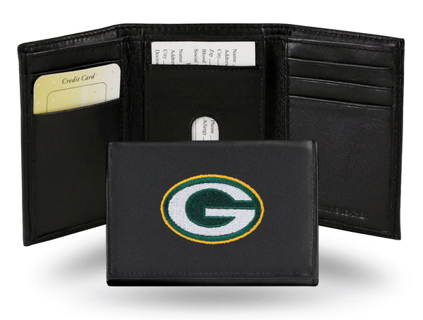 Packers Ridge Wallet Officially Licensed Green Bay Packers Embroidered Trifold Wallet - NFL ...