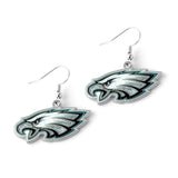 Philadelphia Eagles Glitter Logo Earrings - NFL