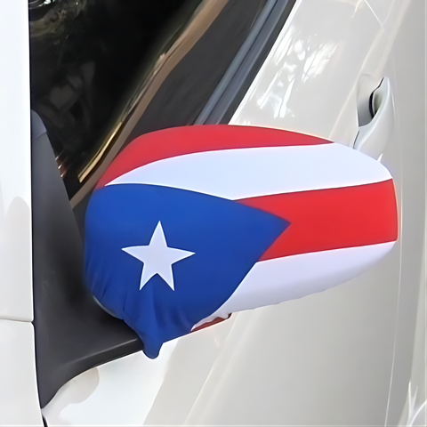 Car Mirror Covers - Puerto Rico Flag