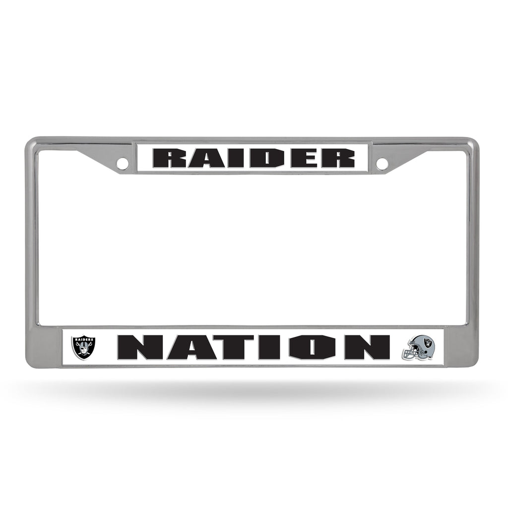 Las Vegas Raiders Chrome License Plate Frame - NFL