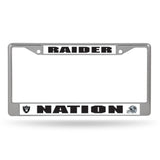 Las Vegas Raiders Chrome License Plate Frame - NFL