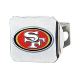 San Francisco 49ers Chrome Painted Hitch Cover - NFL