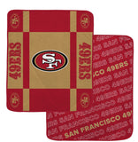 San Francisco 49ers Reversible Fleece Blanket - NFL