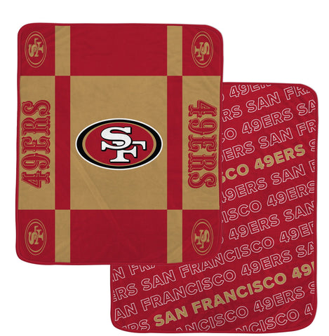 San Francisco 49ers Reversible Fleece Blanket - NFL