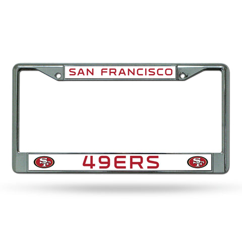 San Francisco 49ers Chrome License Plate Frame - NFL
