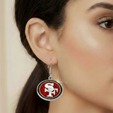 San Francisco 49ers Glitter Logo Earrings - NFL