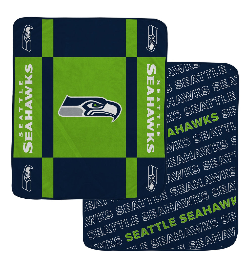 Seattle Seahawks Reversible Fleece Blanket - NFL
