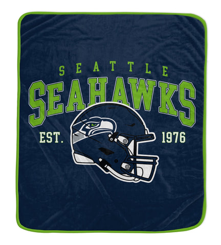 Seattle Seahawks Ultra Soft Fleece Travel Blanket - NFL
