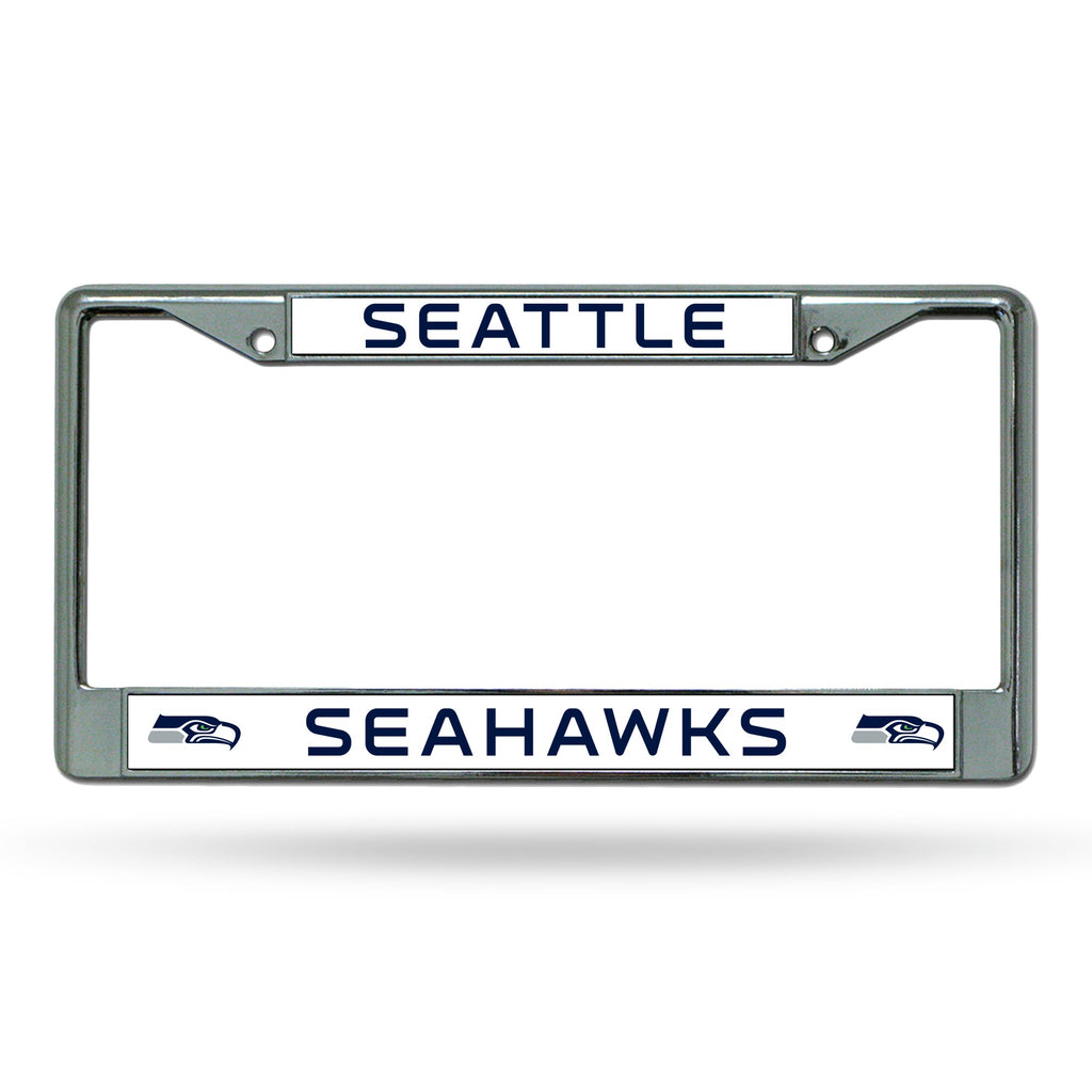 Seattle Seahawks Chrome License Plate Frame - NFL