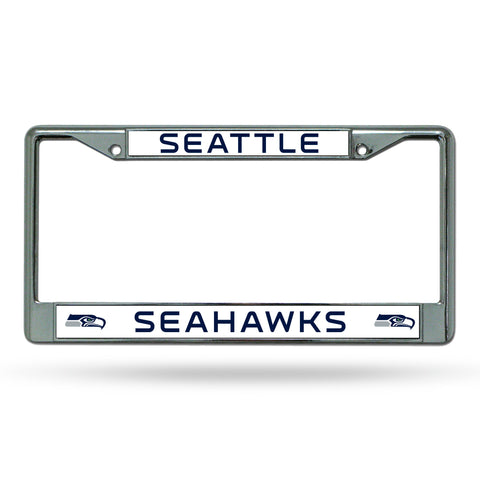 Seattle Seahawks Chrome License Plate Frame - NFL