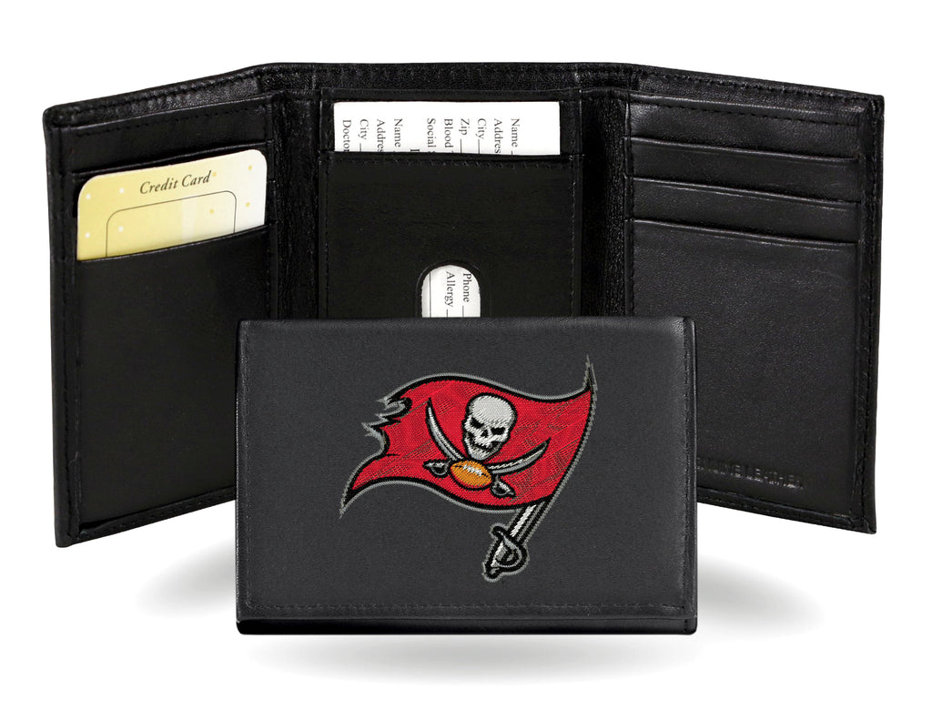 Tampa Bay Buccaneers Embroidered Trifold Wallet - NFL