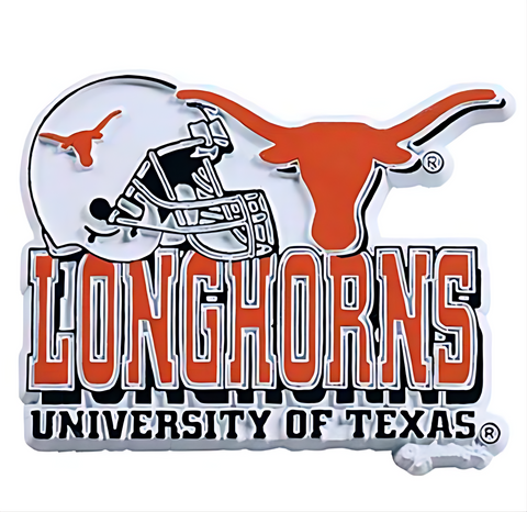 Texas Longhorns Embossed Rubber Magnet - NCAA