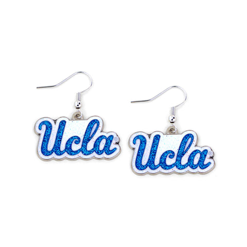 UCLA Bruins Glitter Logo Earrings - NCAA