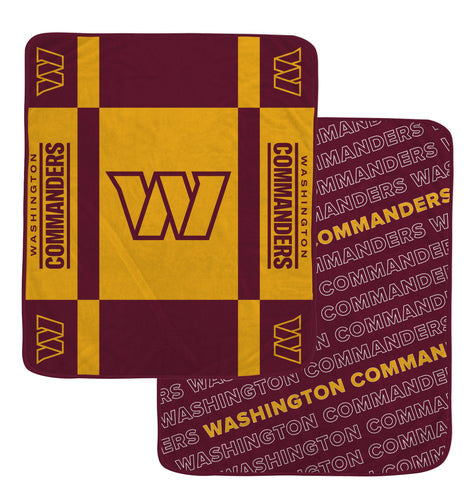 Washington Commanders Reversible Fleece Blanket - NFL