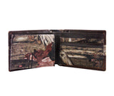 Georgia Bulldogs Mossy Oak Nylon and Leather Bifold Concho Wallet - NCAA