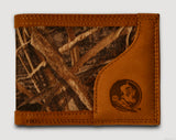 Florida State Seminoles Bifold Realtree Max-5 Camo & Leather Wallet - NCAA