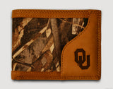 Oklahoma Sooners Realtree Max-5 Camo & Leather Bifold Wallet - NCAA
