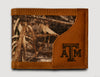 Texas A&M Aggies Bifold Realtree Max-5 Camo & Leather Wallet - NCAA