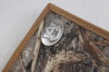Auburn Tigers Trifold Realtree Max-5 Camo & Leather Wallet - NCAA