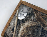 Tennessee Volunteers Trifold Realtree Max-5 Camo & Leather Wallet - NCAA